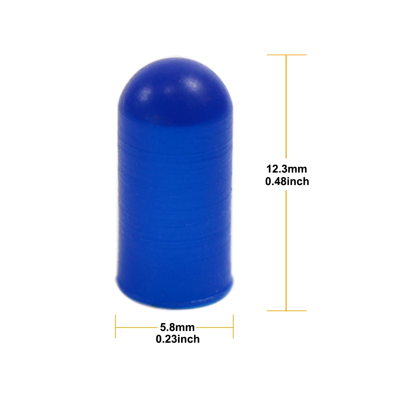 Couvercles de bouchons bleus pour ampoules LED à Grain de blé de 5mm, 100 pièces, nouveau XPT02B