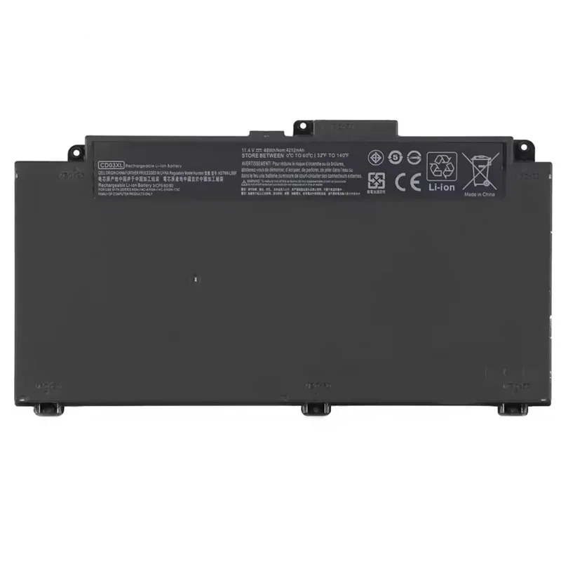 YXKC 11.4V 48Wh CD03XL Laptop Battery For HP Probook 640 645 650 G4/ 640 650 G5/ 650 G7 Series Battery CD03 HSTNN-LB8F