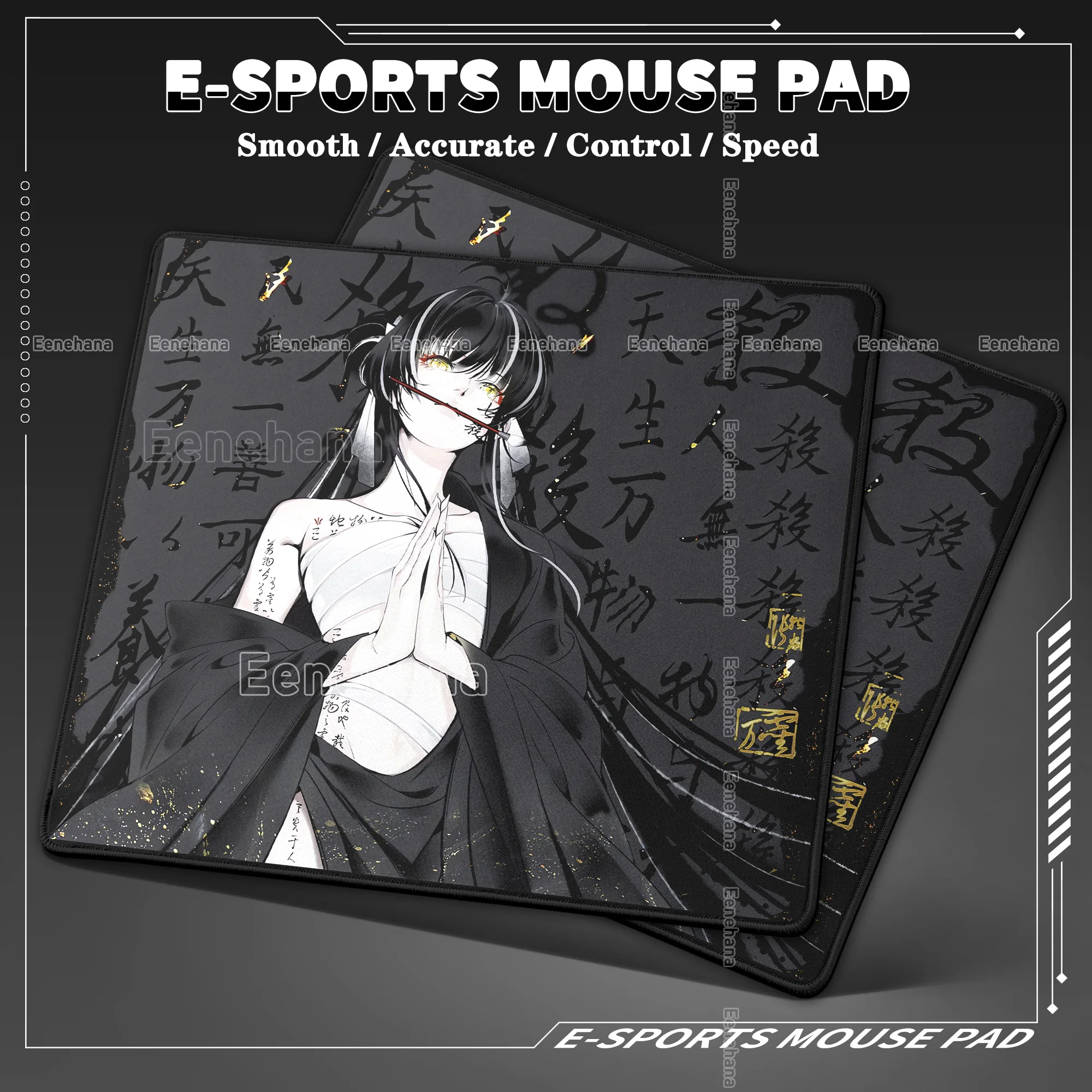 

Seven Kill Esports Black Mouse Pad Slimflex Xsoft More Controllable Japanese Witches Mousemats New Product Anime Pc Gamer Gifts