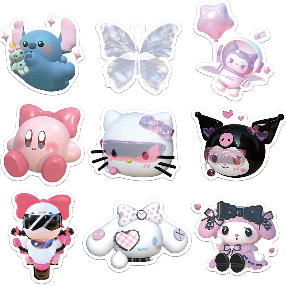 10/50/100pcs Cartoon Kawaii Sticker for Planner Album Scrapbooking Stationery Waterproof Decals for Laptop Suitcase Kid\'s Gift