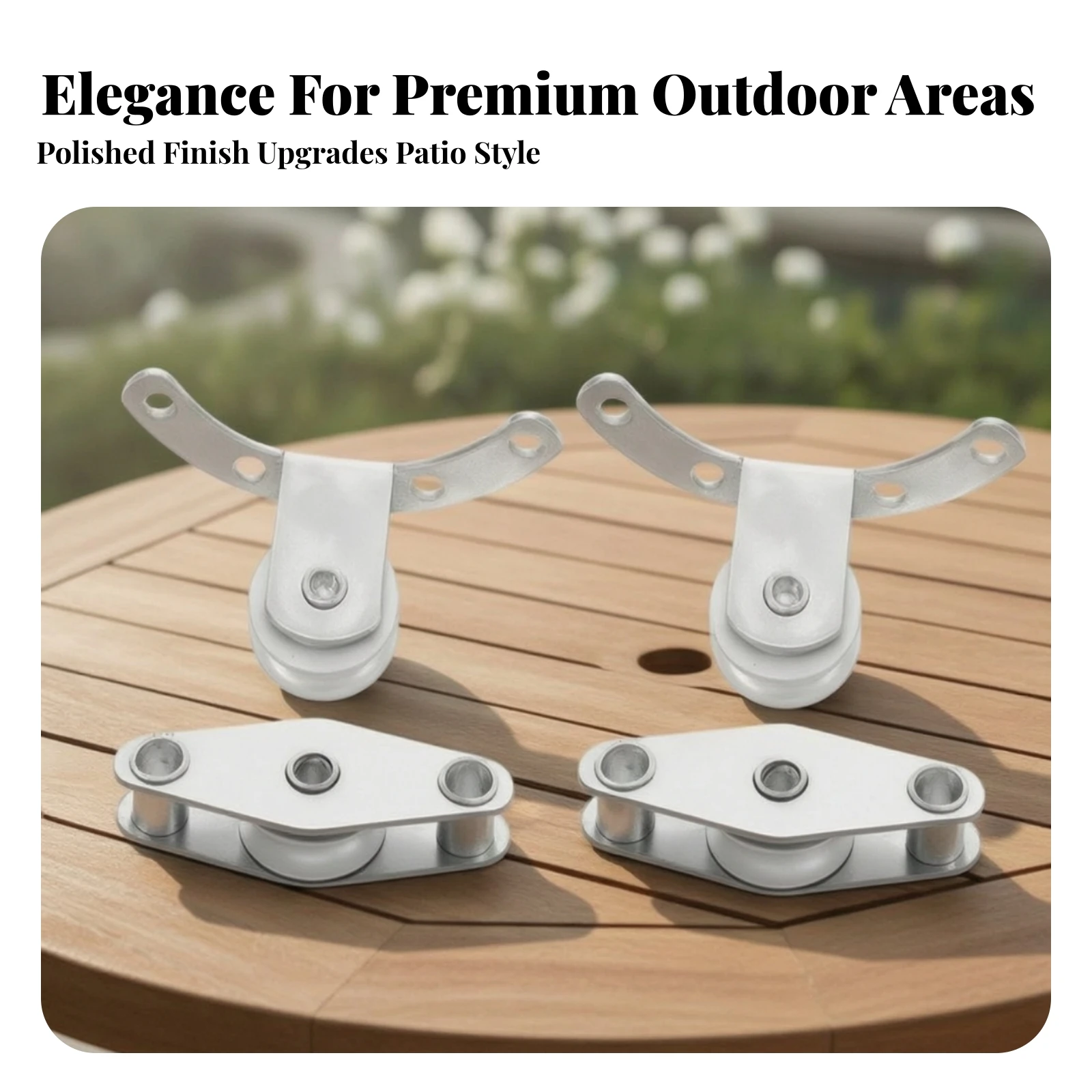 4 Pieces Umbrella Pulley Smooth-Rolling Umbrella Frame Pulley Replacement Part Long-Lasting Sturdy