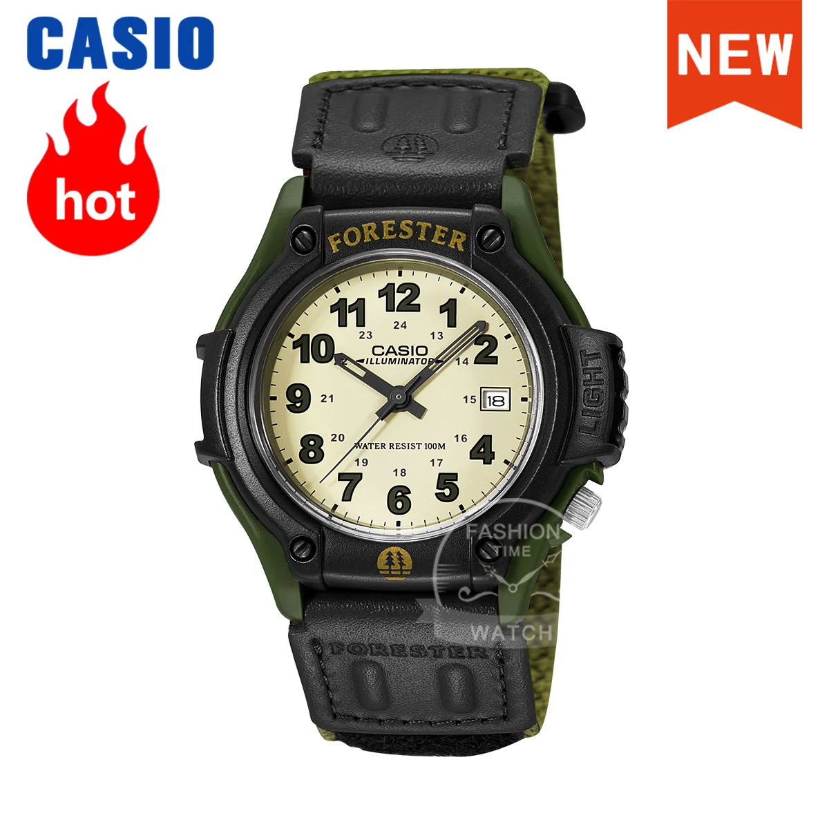 

Мужские кварцевые часы Casio, трендовый стиль, холщовый ремешок, relogio masculino, новинка 2025 года FT-500WC-