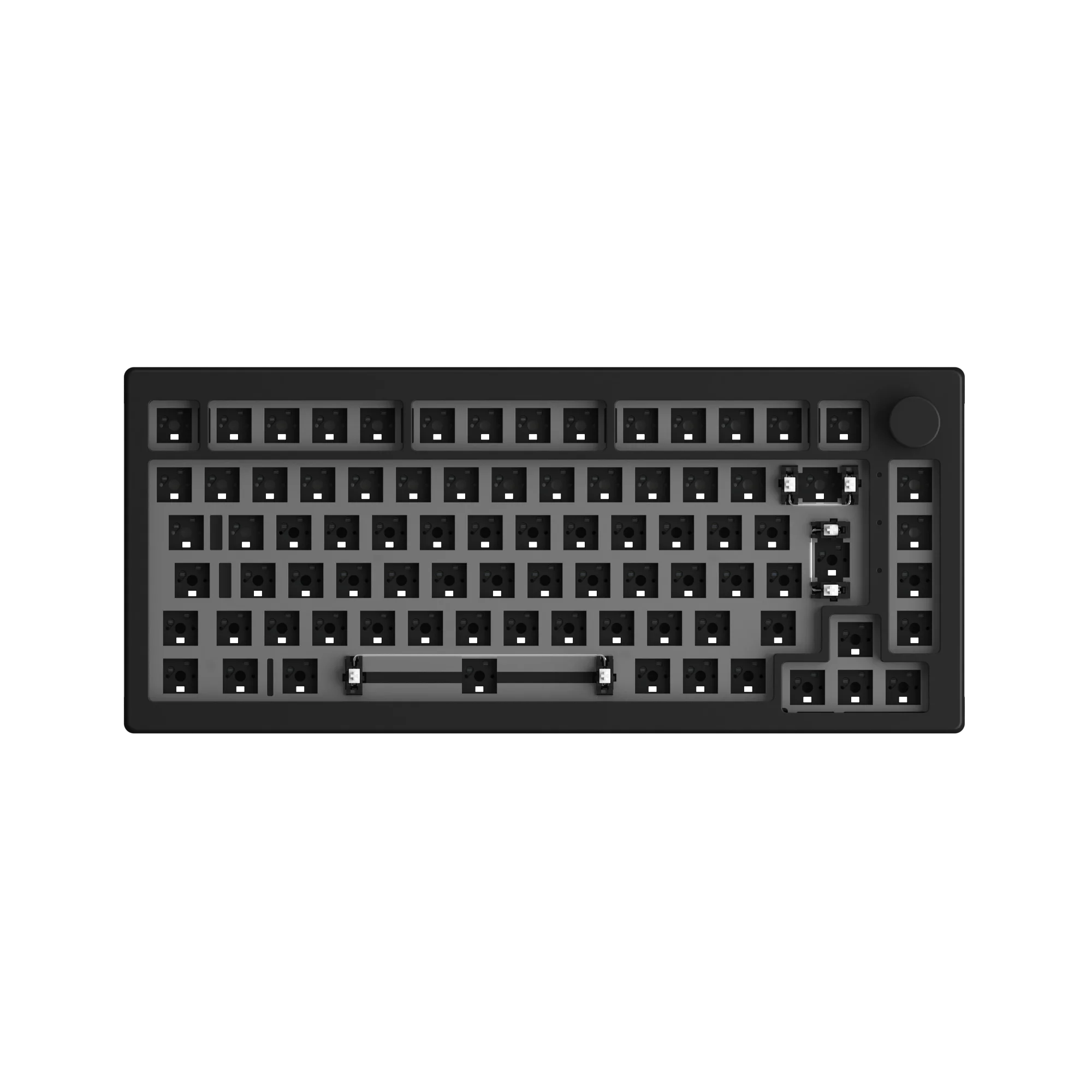 Akko 5075S VIA Kit 75% Kit de teclado Barebone Teclado mecánico personalizado para jugar RGB ANSI/ISO 3/5 pines junta intercambiable en caliente montada