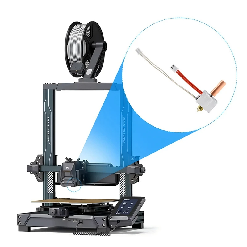 Hotend Kit for Neptune 4/4 Pro 3D Printer, Fully Assemble All-Metal Hotend with Nozzle, Official 3D Printer Accessories-A68X