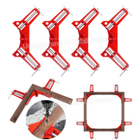 1/2/4pcs Multifunction 90 Degree Right Angle Clamps Toggle Clamp For Woodworking Picture Frame Glass Fixture Carpenter Hand Tool