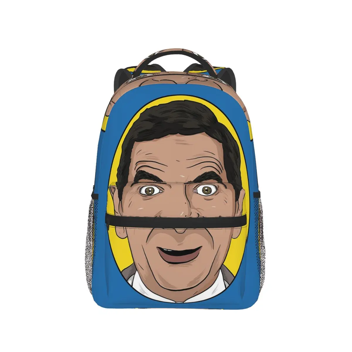

Mr. Bean Cartoon Animatio Backpack Hot Sale Daypack Large Capacity Kids BookBag School Bag Shoulder Bags for Men Women