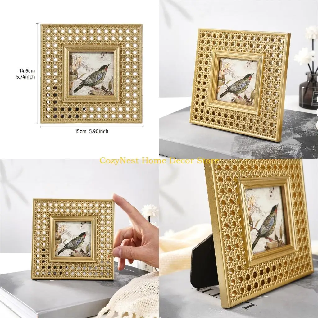 92MF Square Photo Display Frame for Desk and Cabinet Arrangement, 1 Piece