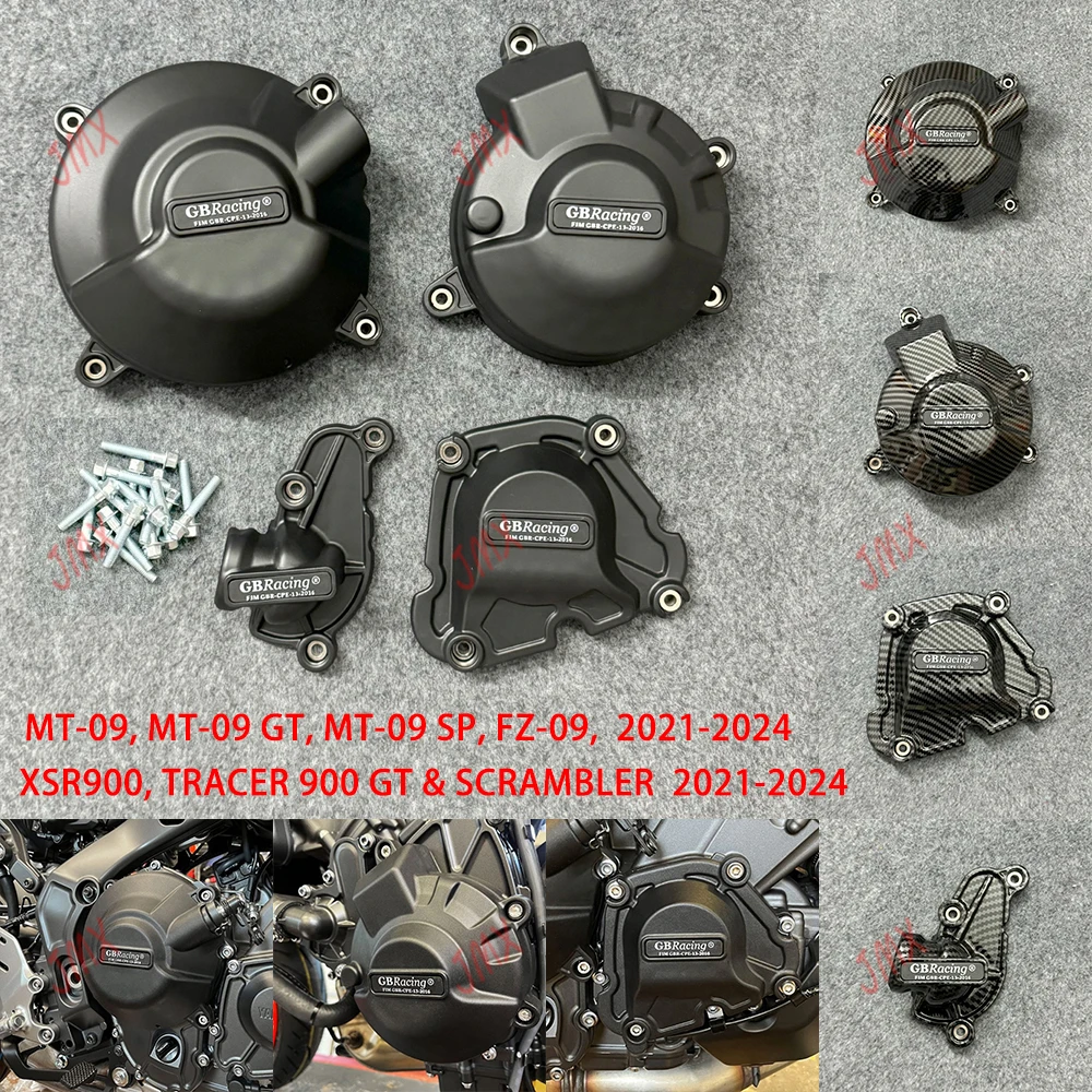 Motorcycles Engine Protection Cover For GB Racing For YAMAHA MT-09, SP, GT, FZ-09 XSR900 GP TRACER 9 GT 2021 2022 2023 2024 2025