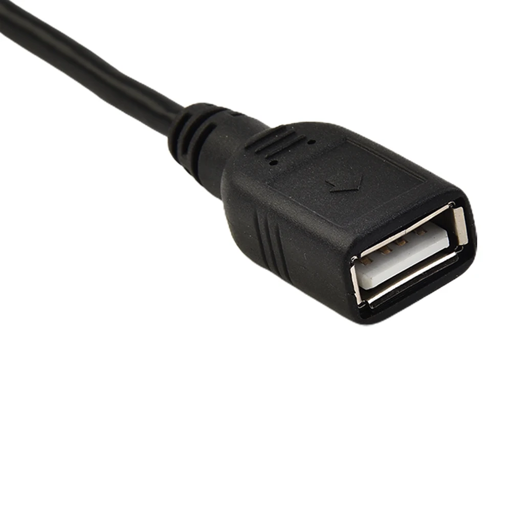 2Pcs Car USB Cable Adapter Extension Cable Adapter 4Pin 6Pin For Car Radio Stereo Auto Accessories Black