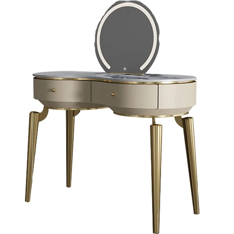 

Premium light luxury rock slab dresser makeup table