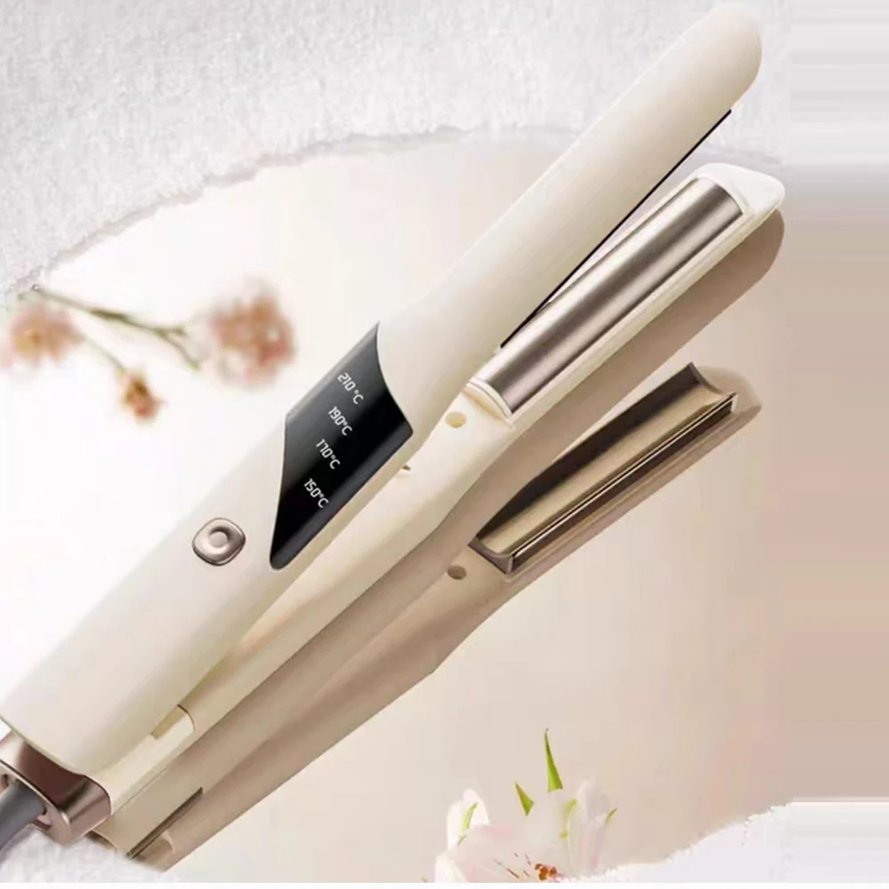 Beautiful Arc-Shaped Splint High-Crowned Hair Curler And Straightener Fluffy Hair Roots Electric Inner Buckle Perm