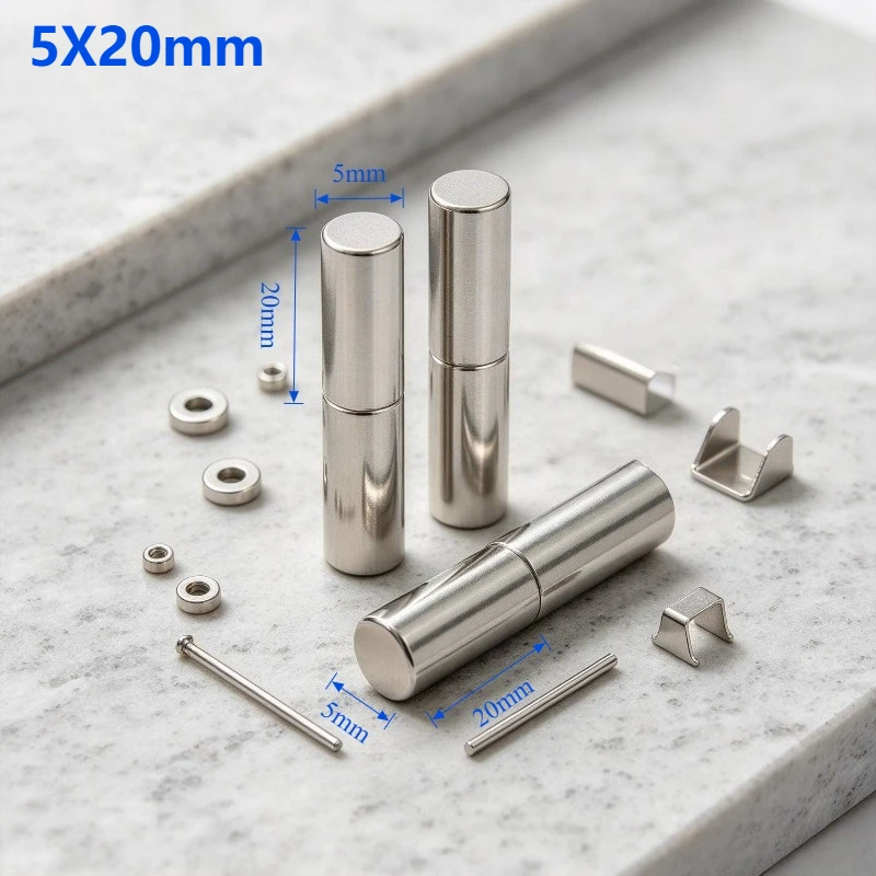 5x20mm N35 Rare Earth NdFeB Neodymium Round Disc Permanent Magnet for Industrial Fixing Model Handmade DIY Crafts 5*20mm