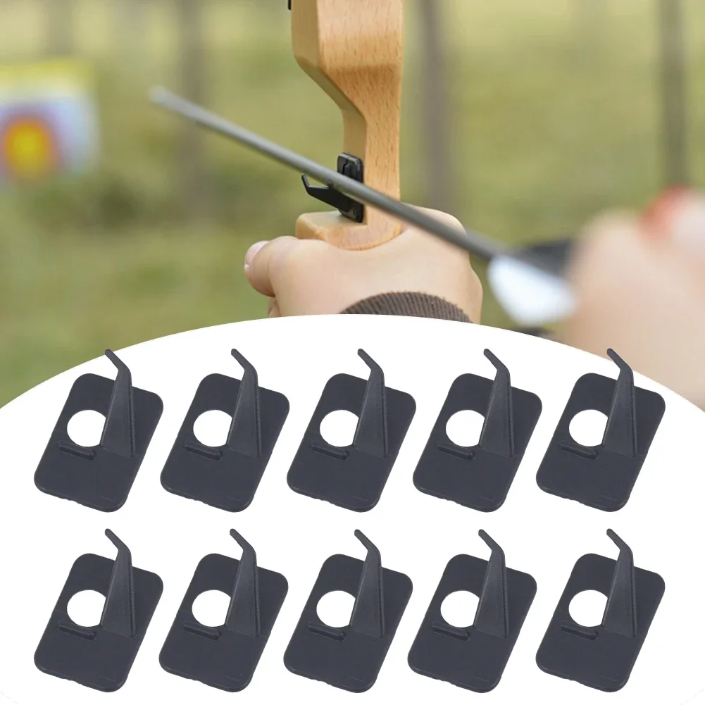 10pcs พลาสติก Self-Adhesive Arrow REST แพทช์ขวา/ซ้าย Archery Recurve Bow REST การล่าสัตว์กลางแจ้งยิงอุปกรณ์เสริม