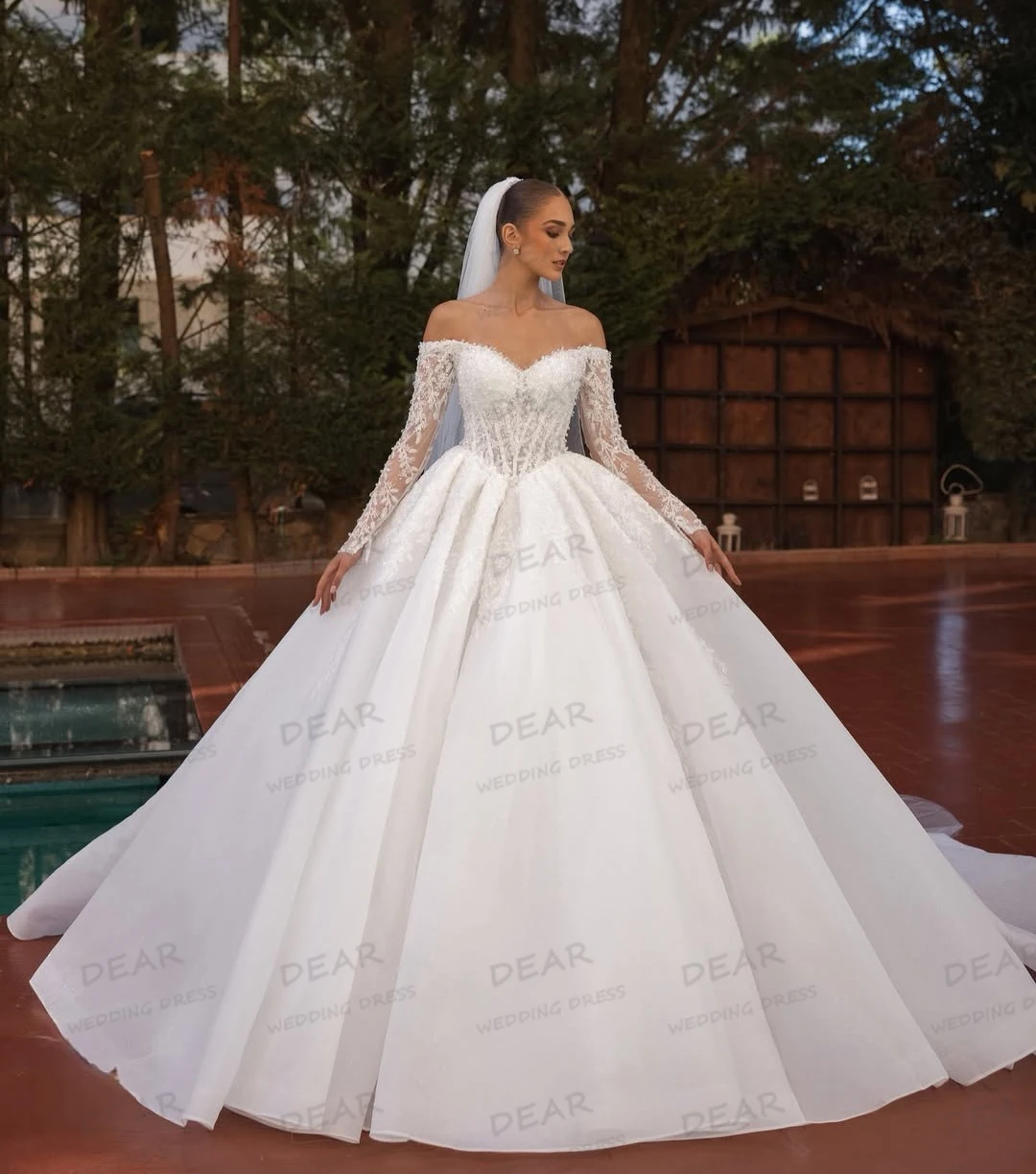 

Simple Wedding Dresses Women A Line Off Shoulder Bridal Ball Gowns Formal Long Sleeve Backless 2026 Vestidos De Novia Customized