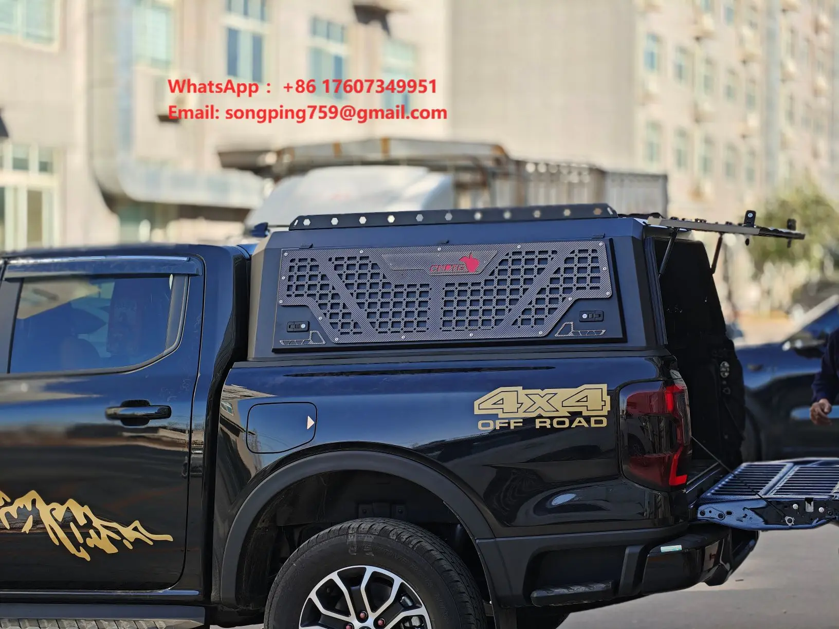 Truck Roof Waterproof Hardtop Pickup Canopy with Locking Function Universal Adjustable Aluminum Hard Type Cargo Bed Cover