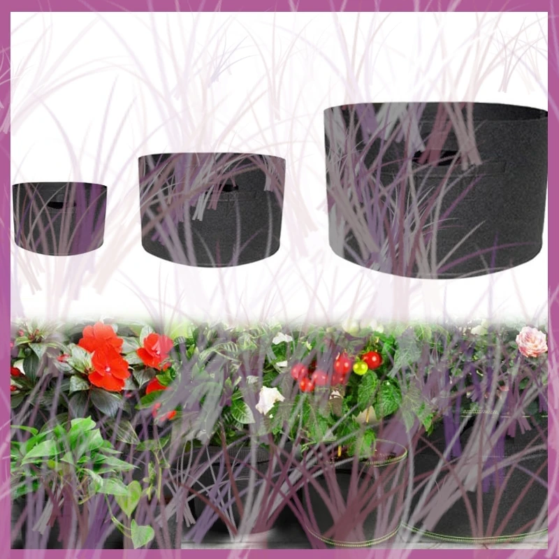 1 2 3 5 7 10 12 15 20 25 Gallon Plant Grow Bags Garden Tools Fabric Pot Jardim Home Gardening Flowers Plant Growing Grow B2