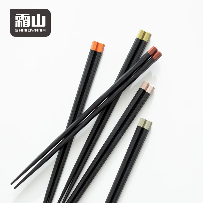 SHIMOYAMA 5 أزواج من عيدان تناول الطعام المصنوعة من الألياف الزجاجية المضادة للميكروبات وقابلة لإعادة الاستخدام وآمنة للاستخدام في غسالة الأطباق وغير قابلة للانزلاق