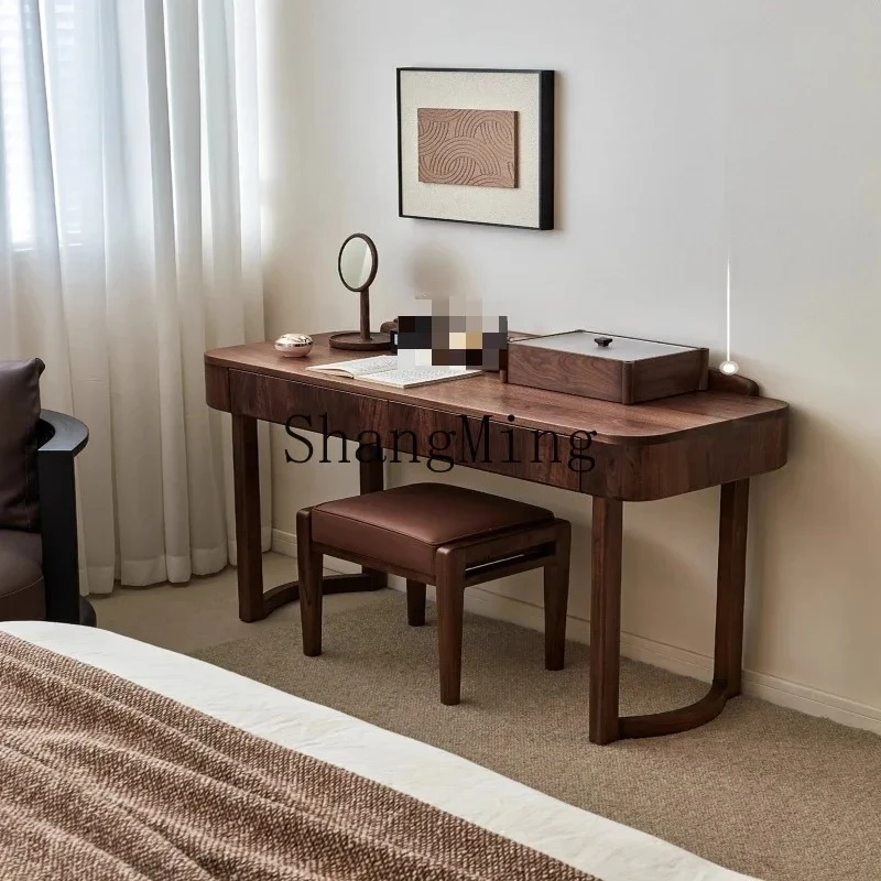 

FG walnut dresser bedroom modern simple cosmetic cabinet solid wood cosmetic table