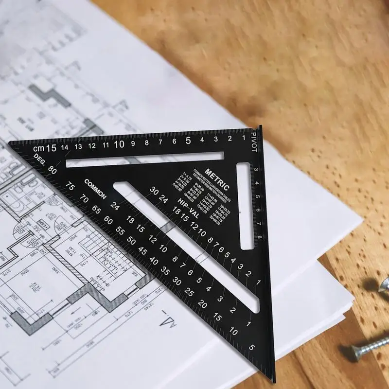 Imagem -03 - Frame Square Measuring Layout Tool Metal Alloy Triângulo Régua Posicionamento Quadrados Woodpeckers