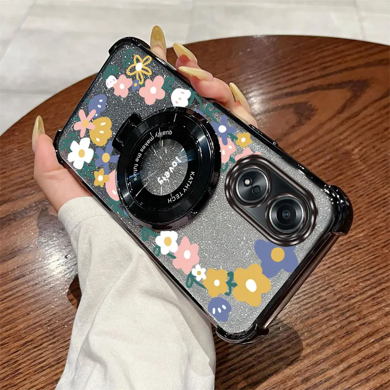 مجوهرات بريق إكليل حامل هاتف الحال بالنسبة ممن لهم A38 A36 A76 A58 A57 A74 A78 A5 A7 2020 A79 A95 A60 A18 A53 A17 A16 4G 5G غطاء