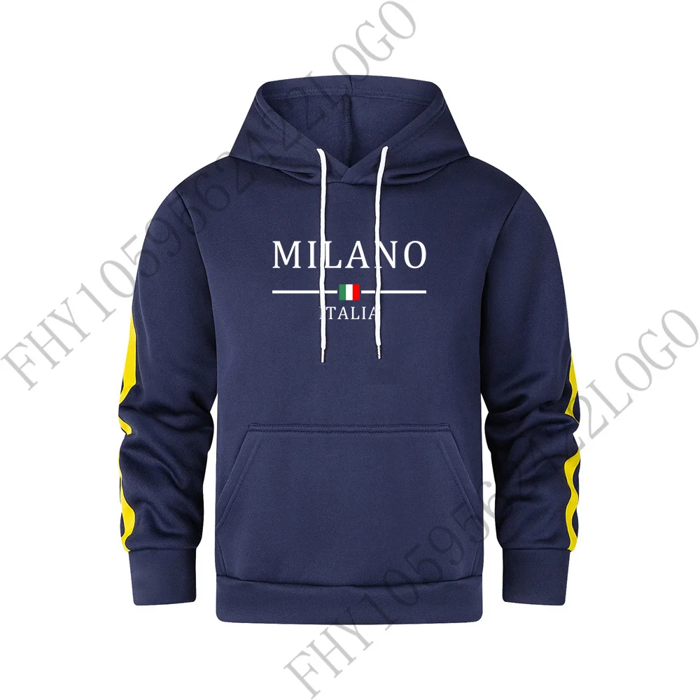 

2024 autumn and winter men's new sports hoodie fashion loose European size pullover outdoor leisure sports running hoodie