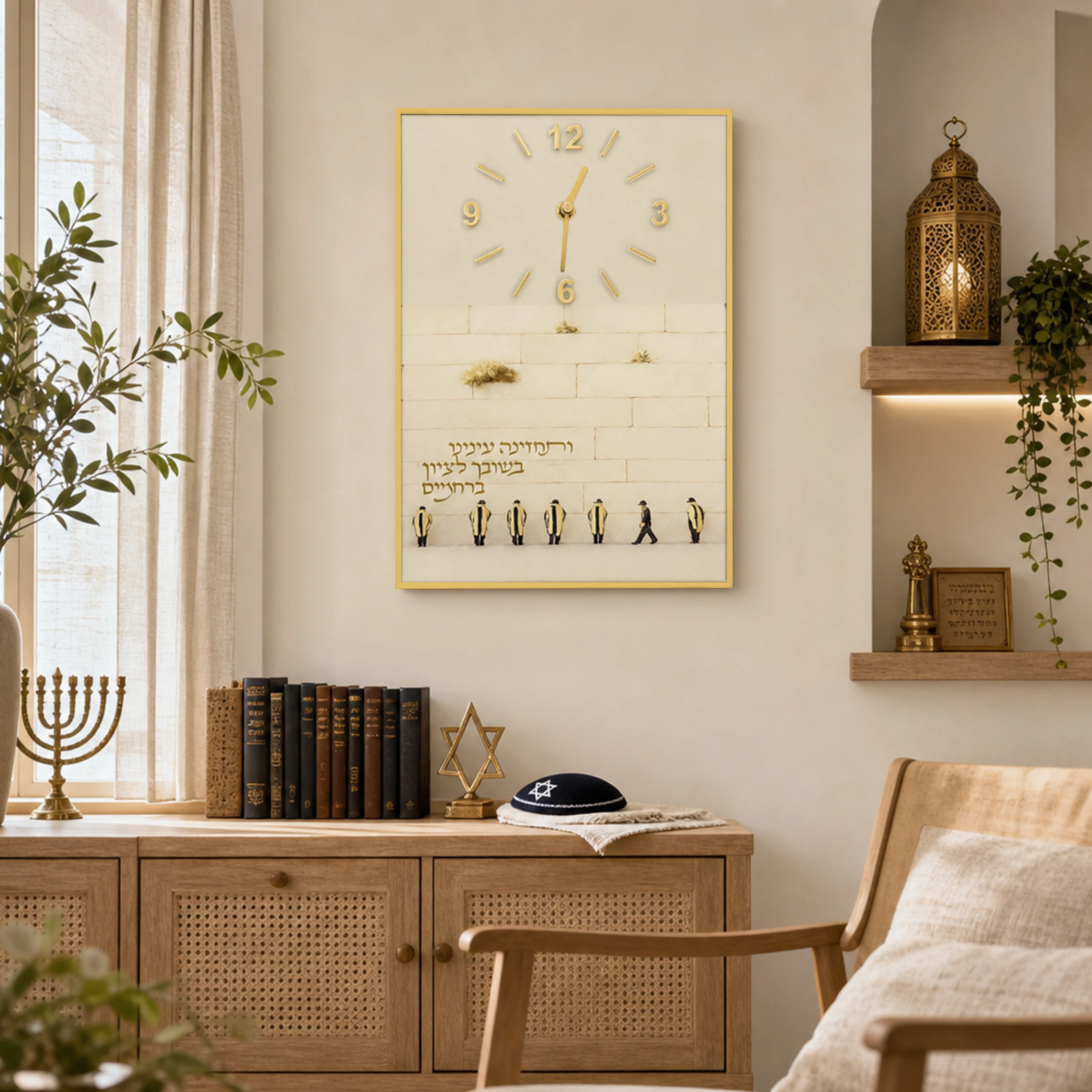 Luxury Watch House - Judaica Luxury Decorative Wall Clock Featuring