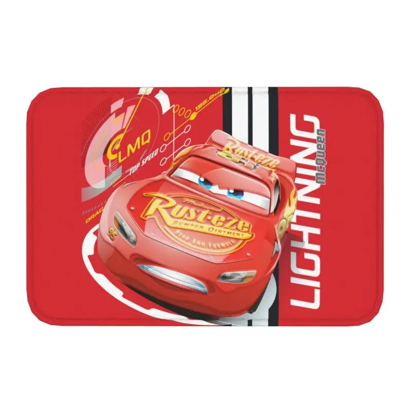 Custom Lightning Mcqueen Cars Front Door Floor Entrance Mats Indoor Kitchen Bath Doormat Bedroom Carpet Rug