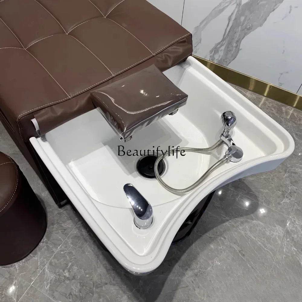 Shampoo Chair Thai Barber Shop Deep Basin Massage Flat Lying Beauty Salon Dual-Use Flushing Bed