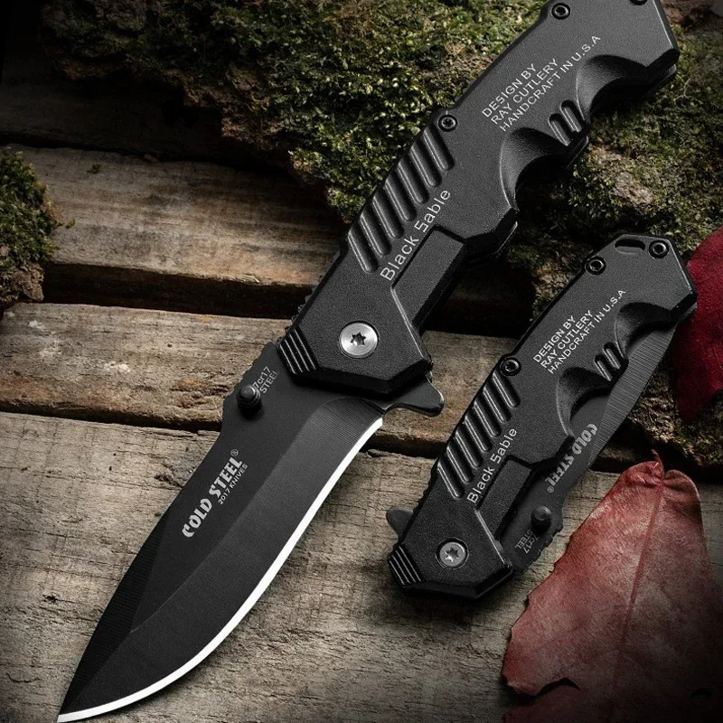 Stainless Steel Outdoor Mini Folding Knife High Hardness Defensive Folding Knife Multi-purpose Camping Survival Knife