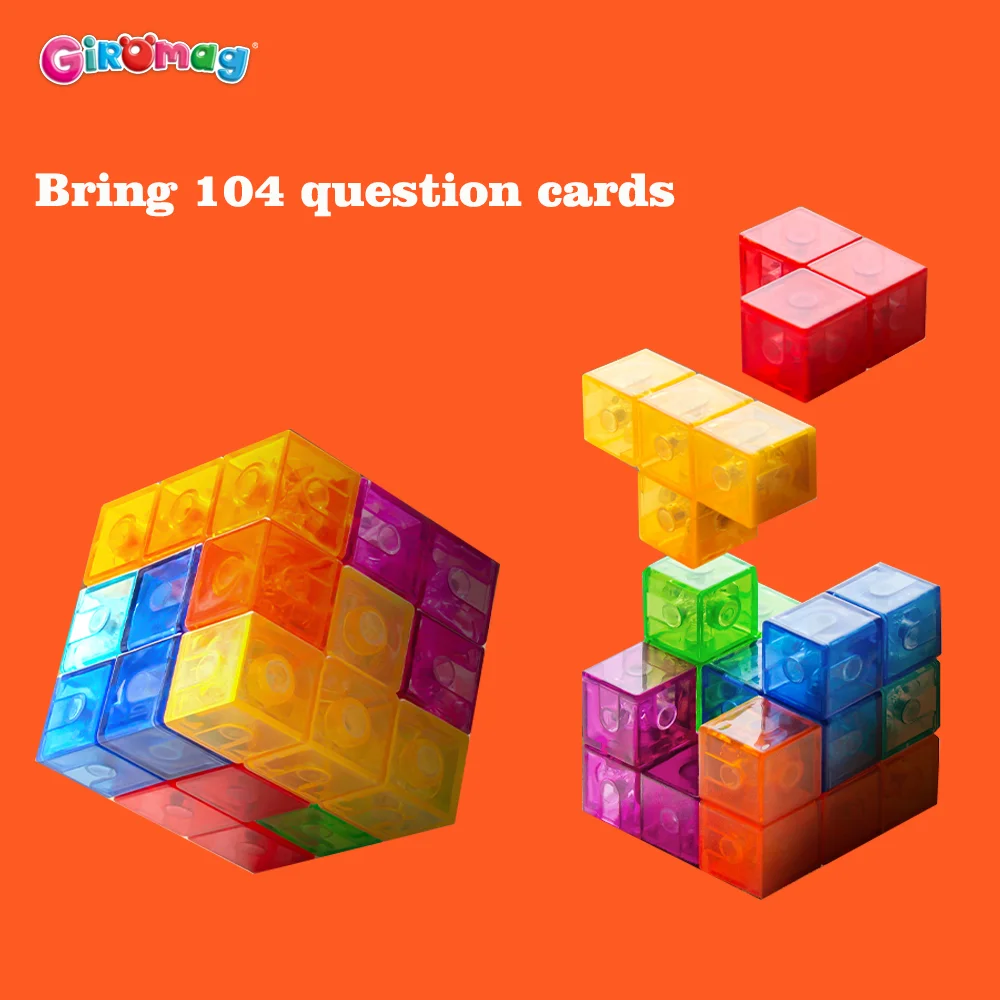 GIROMAG Magnetic Building Blocks Set STEM Educational Construction Toys for Kids Aged 3-12 Creative Learning Gift