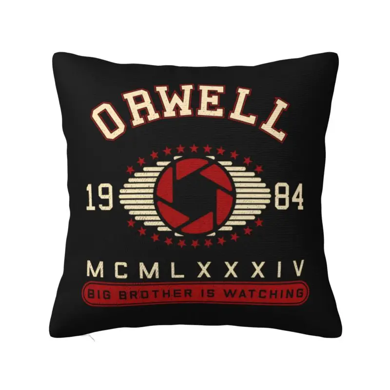 1984 George Orwell Quotes Cushion Cover 35x35 cm Polyester Soft Throw Pillow Case For Sofa Chair Decoration Bedding Pillowslip