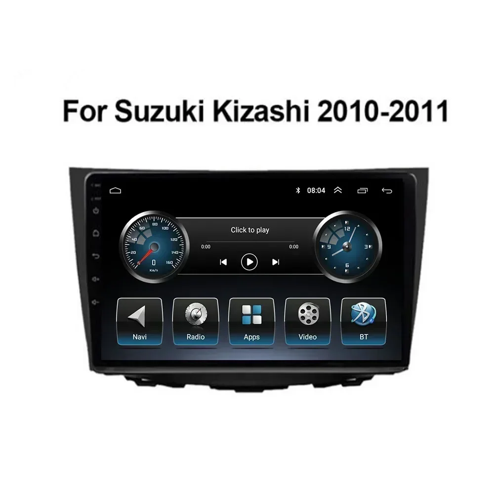 2 Din Android 13 Car Stereo Radio DVD GPS Multimedia Video Player 5G WiFi Camera DSP Carplay For Suzuki Kizashi 2010-2011