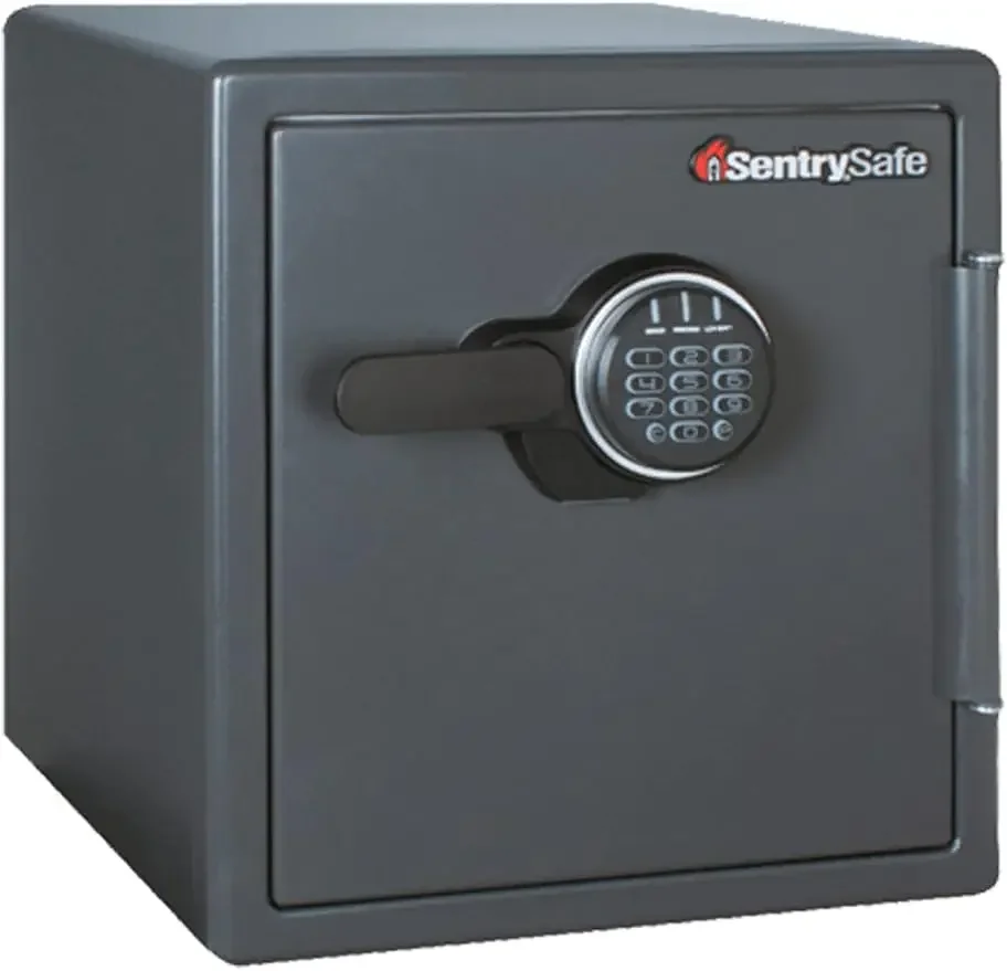 

SentrySafe Fireproof Money Safe with Shelf and Impact Resistance, Ex: 17.8 16.3 19.3 in, Black