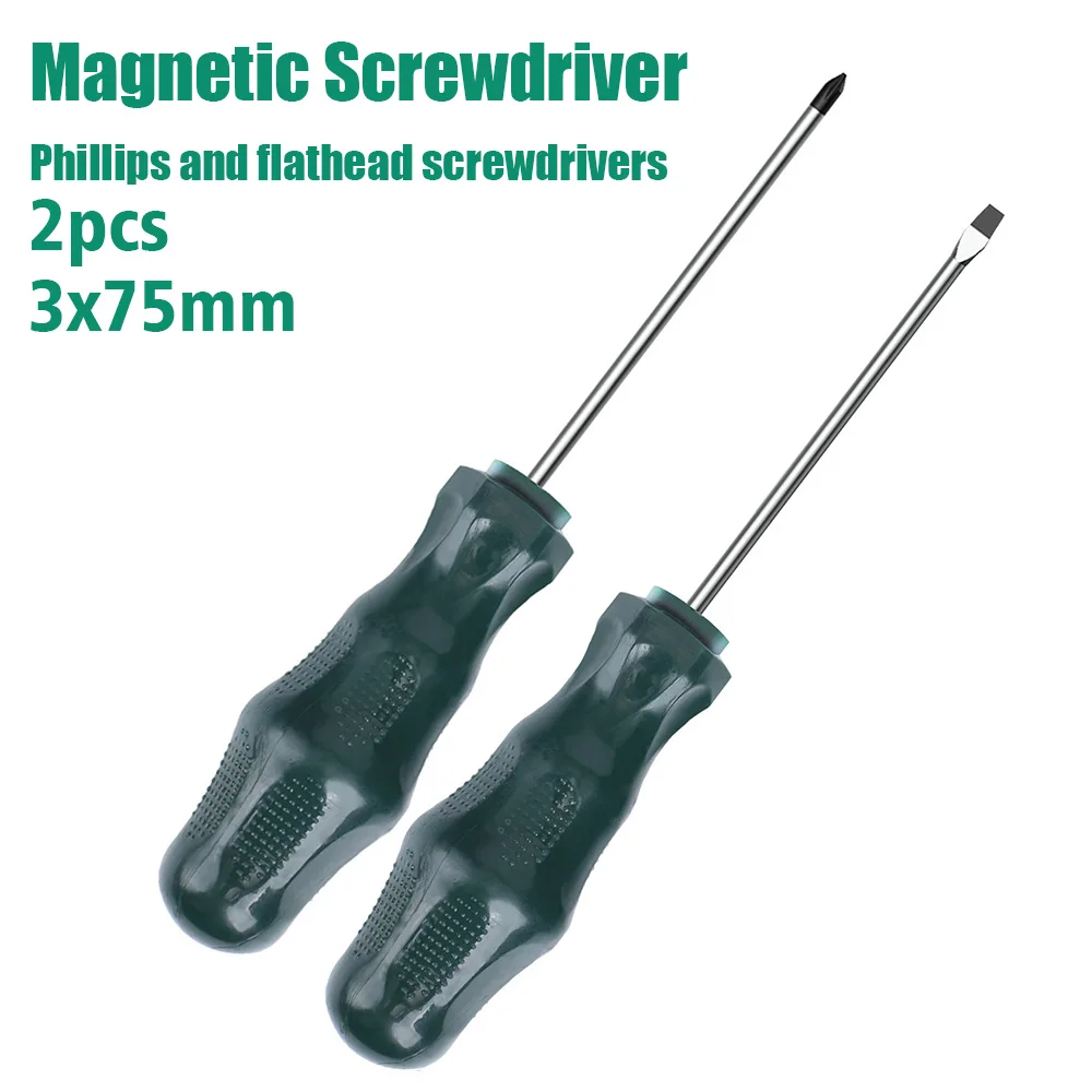 

3×75mm High Magnetic Screwdriver Made of Chrome Vanadium Steel, Suitable for Auto Repair, Household Maintenance and Woodworking