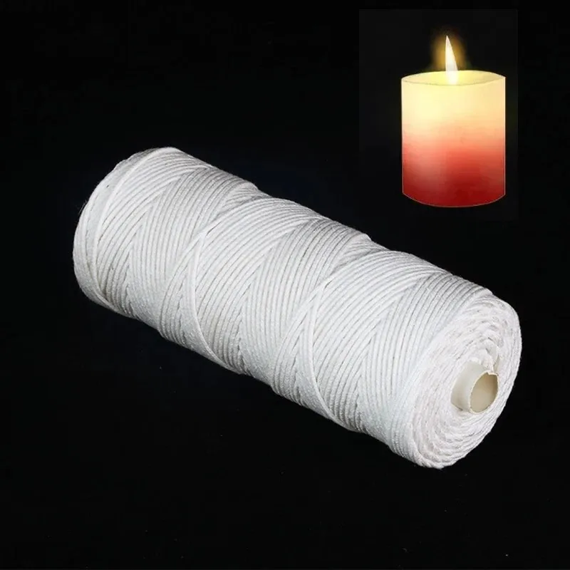 Candle Wicks DIY Candle Making Wick Core Thread Spool Wax Core Paraffin Cotton Braid Candle Wick Handcraft Candle Accessories