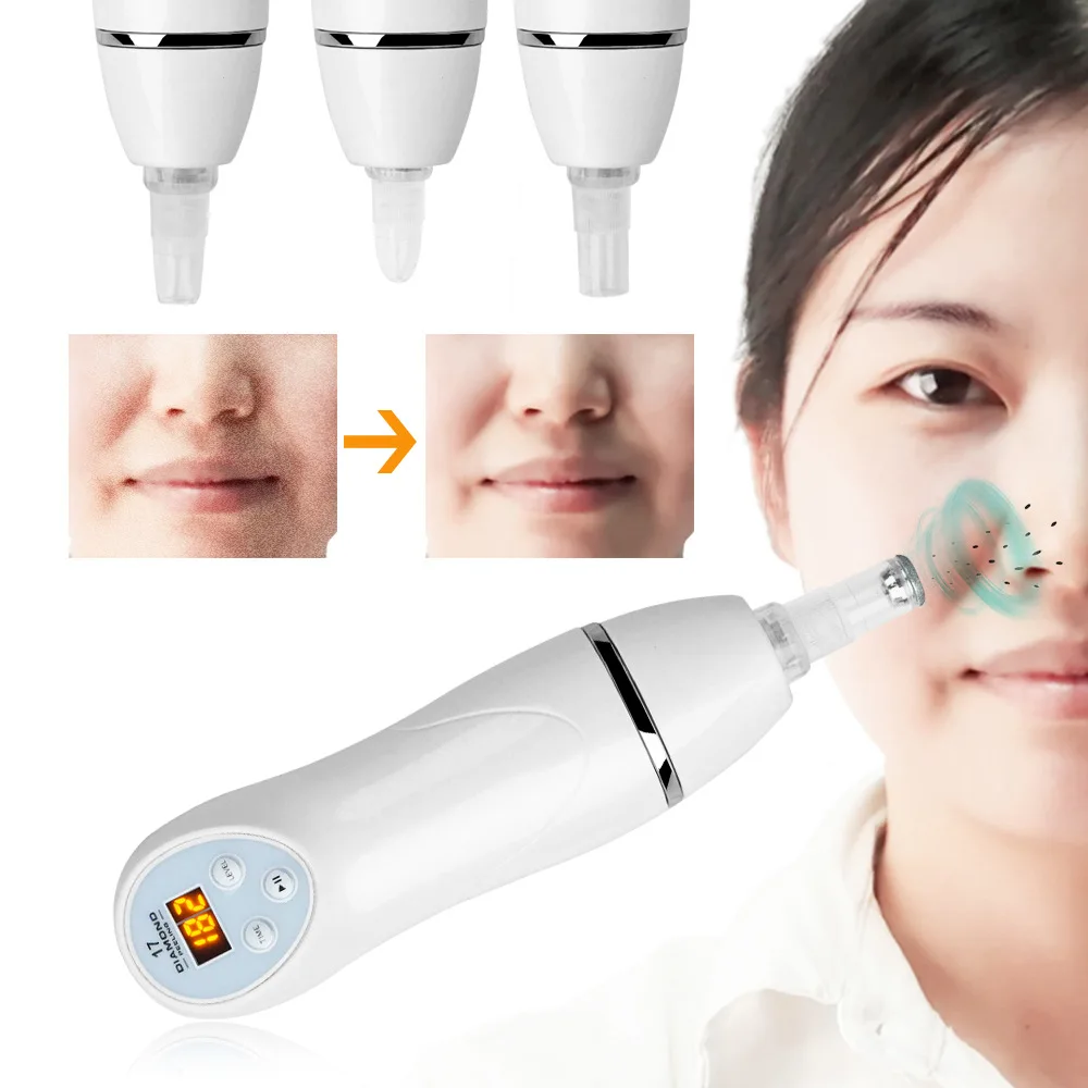 Multifunction diamond peeling blackhead suction beauty machine handset