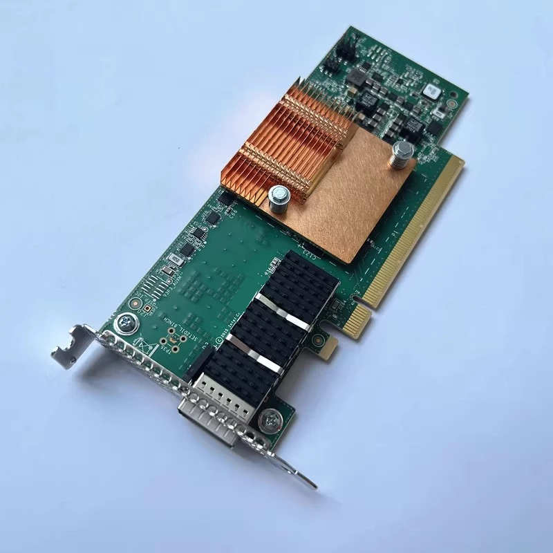서버 워크스테이션 PC 산업용 제어 기계용 기존 RMN-100HFA016 단일 포트 100G PCIE X16 광섬유 네트워크 카드