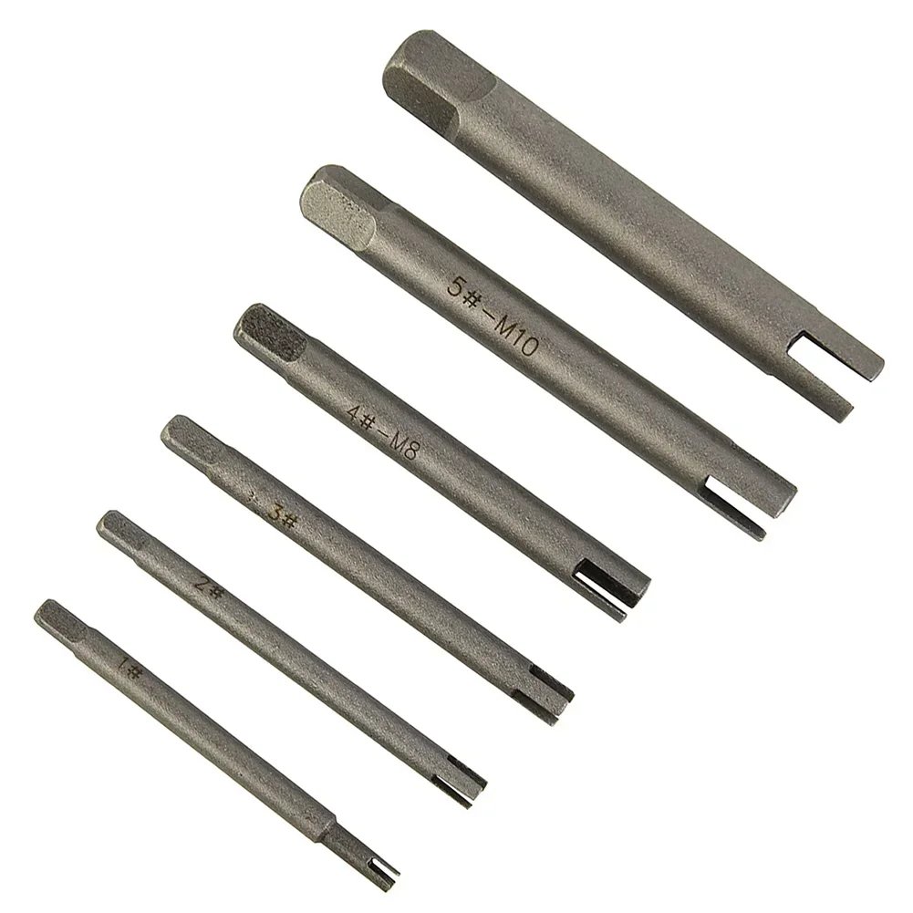 

Dies Screw Tap Extractor Metalworking Hand Tools Workshop Equipment 6pcs Alloy Steel Broken End Tap Extractor High Quality