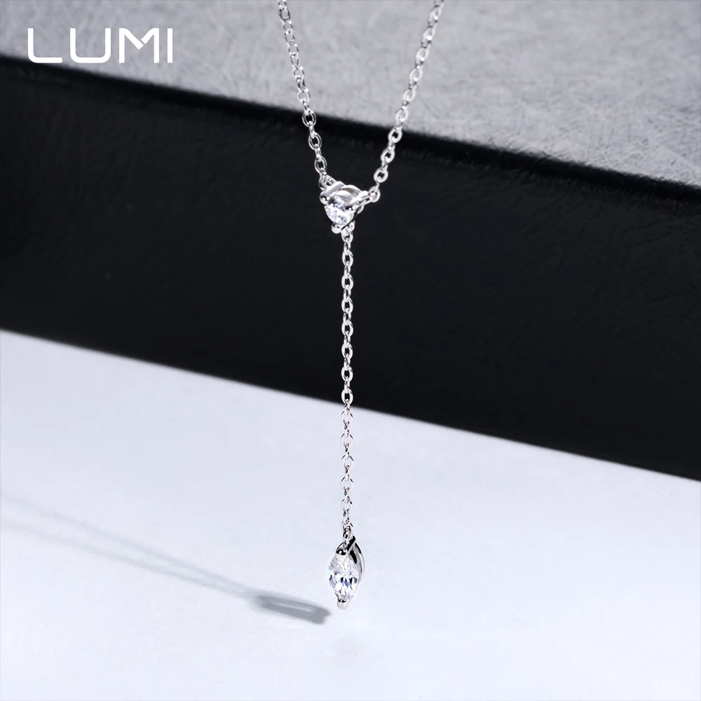 

Big Hit 3x6mm Mariquesa Moissanite S925 Silver Pendant Necklace for Fashionable Simple Office Lady Commuting Accessory