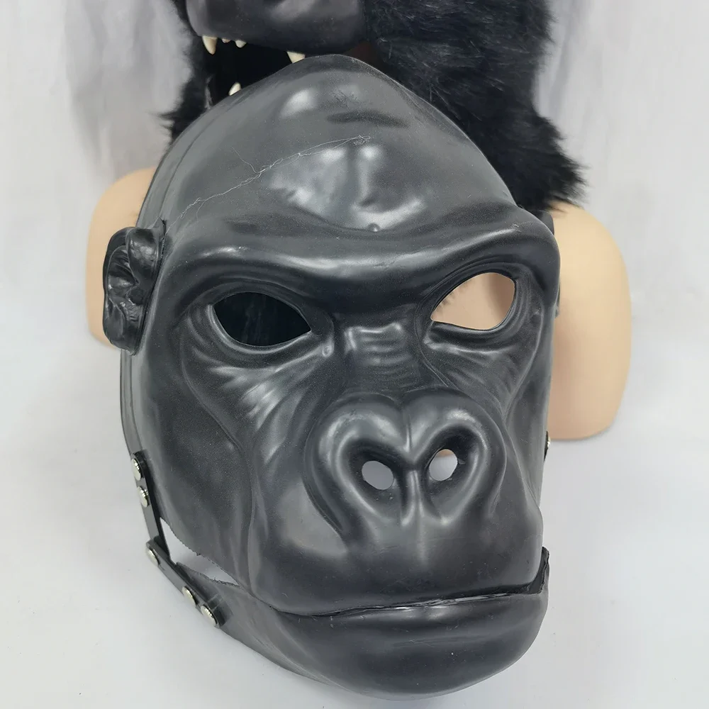 DIY animal moving mouth blank mask DIY handmade  mold of gorilla set package make your own Halloween mask  mould