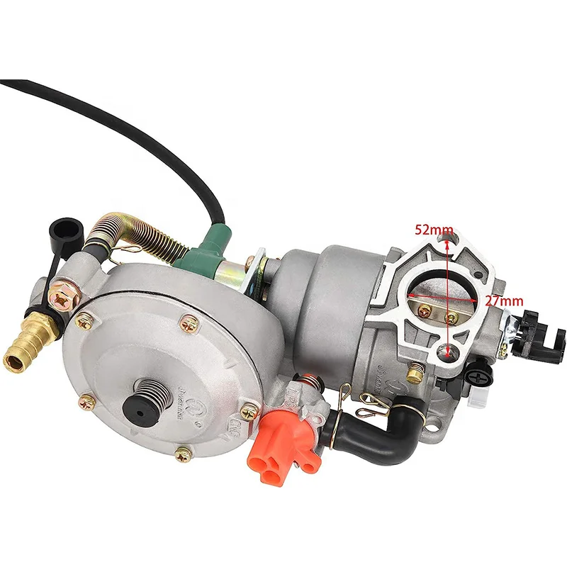 Dual Fuel Carburetor Manual LPG CNG 188 Carburetor Fit GX390 188F GX420 190F 11HP 13HP Gasoline Engine Spare Parts Carburator