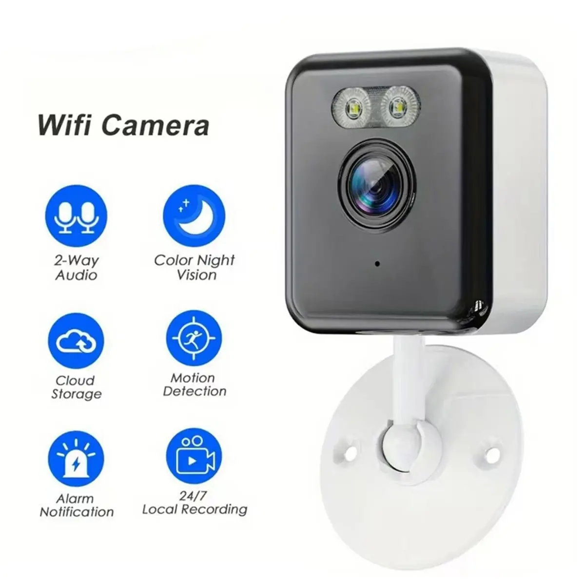Top Tuya Smart 1080P WiFi IP Camera Indoor Wireless Color Night Home Security AI Human Detect Surveillance Camera US Plug