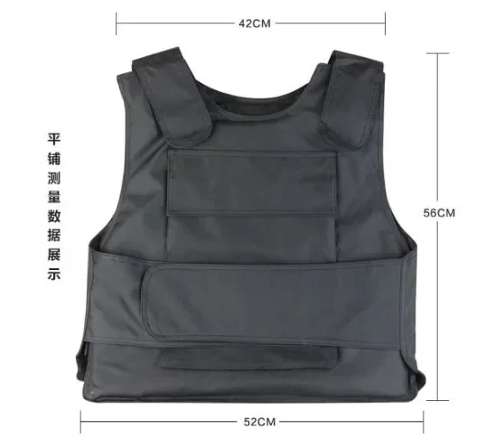 Soft tactical vest Tactical vest cut black jacket School outdoors security safety security equipment