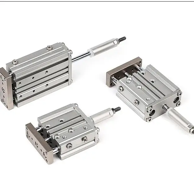 調整可能なガイドロッドシリンダー（3本のロッド付き）mgpm12