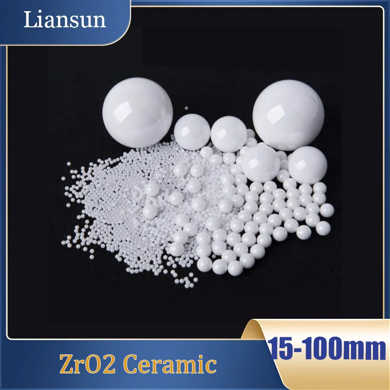 1-50pcs ZrO2 Ceramic Bearing Balls Dia 15/16/17/18/20/22/23~100mm G10 High Precision Zirconia Ceramic Balls Smooth Ball Bead