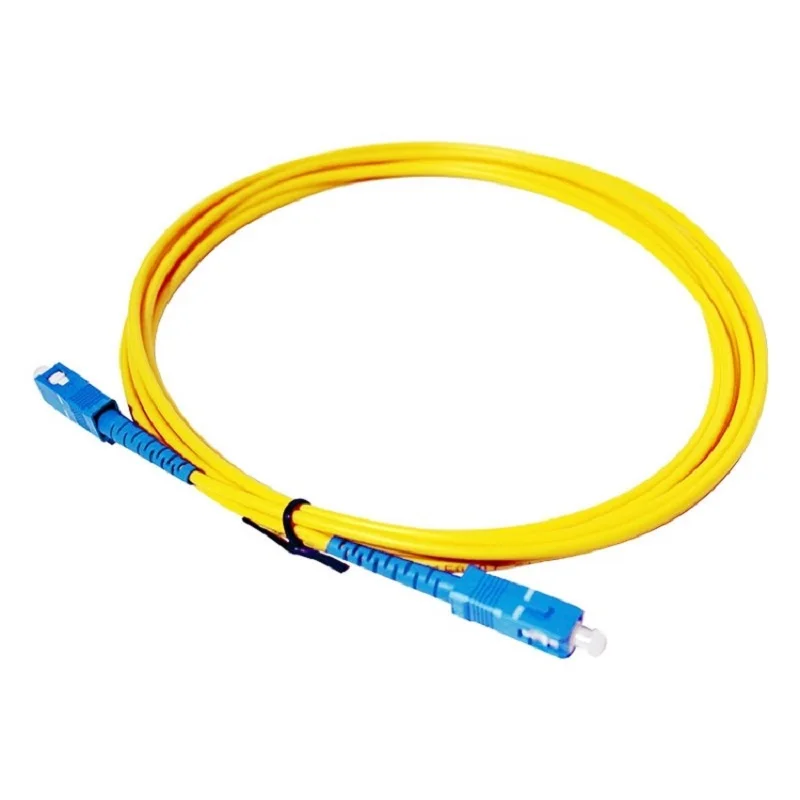 Optical Fiber Patch Cord 9/125 G652D Simplex SCUPC To SCUPC SM SX 9/125um 1/2/3M Pigtail FTTH Optic Patch Cord Cable Jumper 2.0