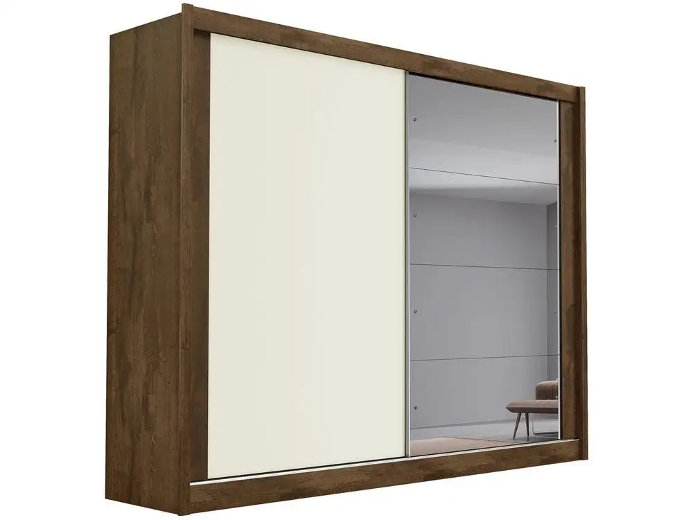 Wardrobe Couple with Mirror 2 Sliding Doors