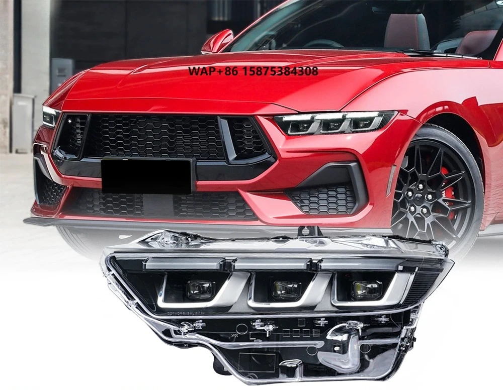 

Для моделей Mustang 2024-2025 OE оригинальные светодиодные фары 6000K цветовая температура 6000-8000LM светящийся поток 12 В новый IP68
