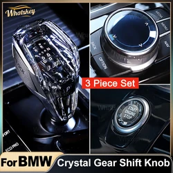 Crystal Gear Shift Knob Handle Rod Lever For BMW G20 F20 F22 F01 F02 F10 F11 F12 F15 F16 F32 G05 E70 F30 F31 G30 Car Accessories