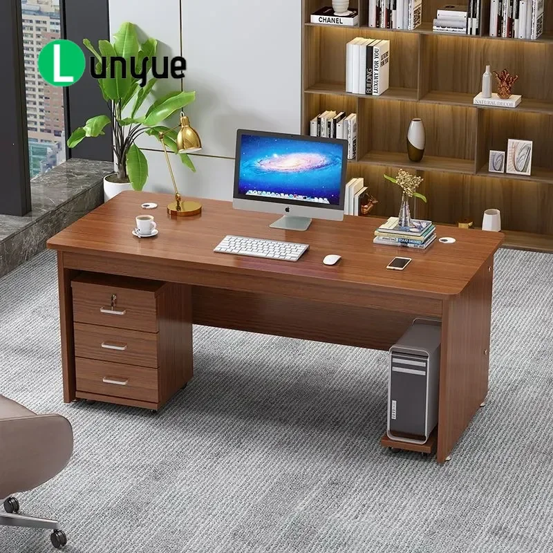 Modern Simple Computer Desk Single Seat Office Staff Workstation Diverse Styles Home Office Furniture Space Saving Design